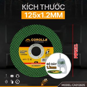Đá cắt corolla 125x1.2mm