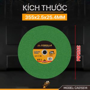 Đá cắt corolla 355x2.5mm