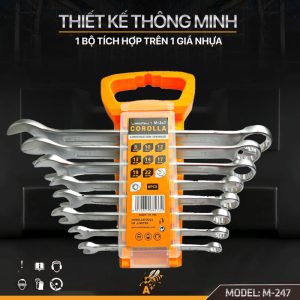 Bộ chìa khoá vòng miệng 8chi tiết