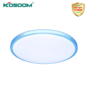 Đèn led ốp trần pha lê (viền : trắng/ xanh ) (đổi màu/36w) (Đổi màu/36W)