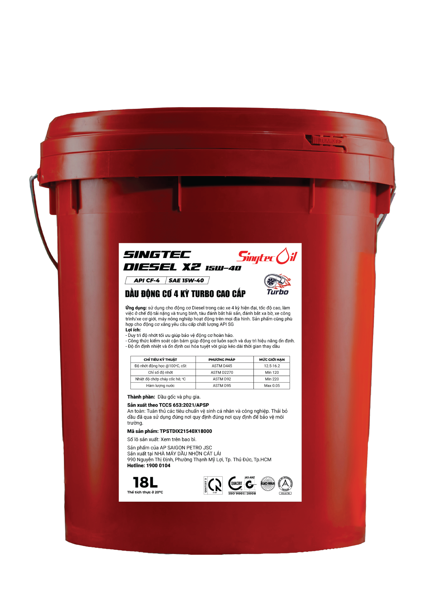 Dầu thủy lực chống mài mòn cao cấp (ISO
11158 HM)
